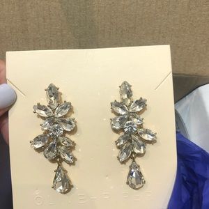 Olive + piper drop rhinestone earrings